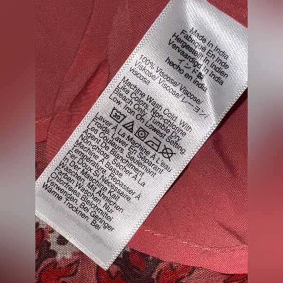 NWT JCREW Cabana in block-print ramie red mini dress with waist tie size XXL - Picture 7 of 9